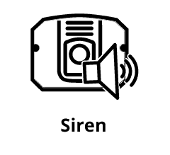 Alarm siren icon
