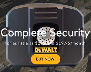 Buy DeWALT Mobile Lock GPS Anti-Theft Complete Security System for as little as $299 and $19.95 per month